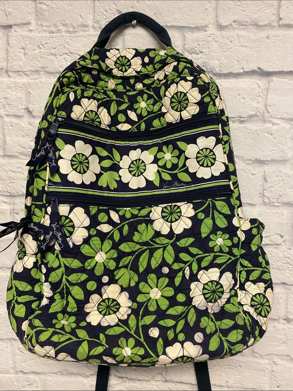 Vera Bradley Retired Lucky You Floral Pattern Backpack
